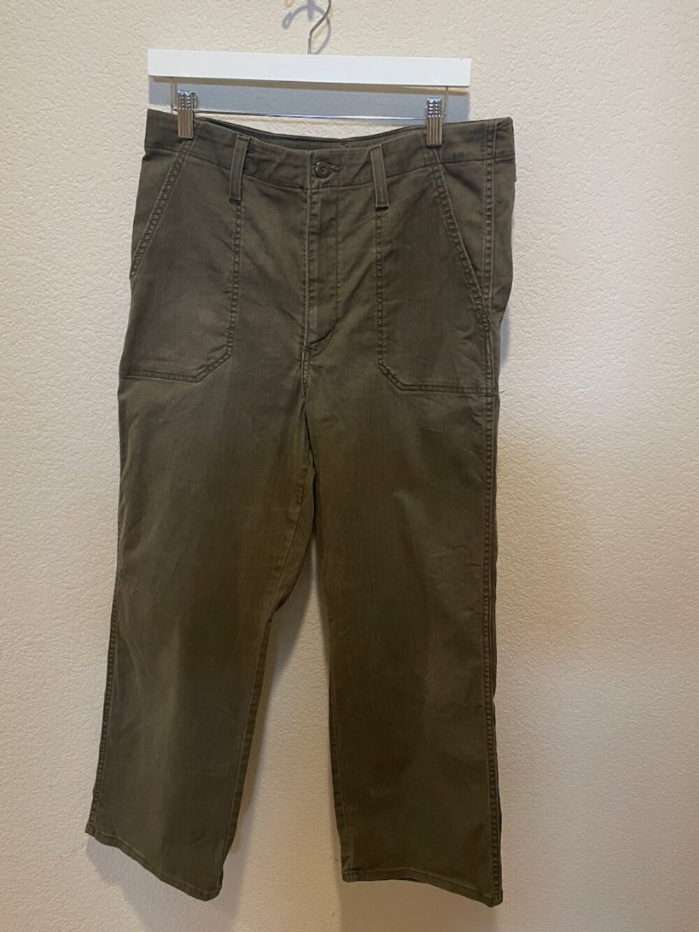 Levi Green Straight Leg Khaki Jeans